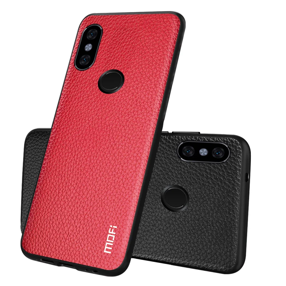 MOFi Back Cover for Xiaomi Redmi Note 5 Pro Phone Case Note5 PU Leather Half-wrapped Housing Coque |