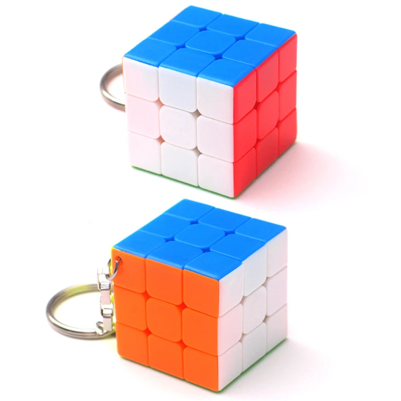 Волшебный брелок Zcube 30 мм 3x3x3 кубики головоломки креативные подвесные кубические