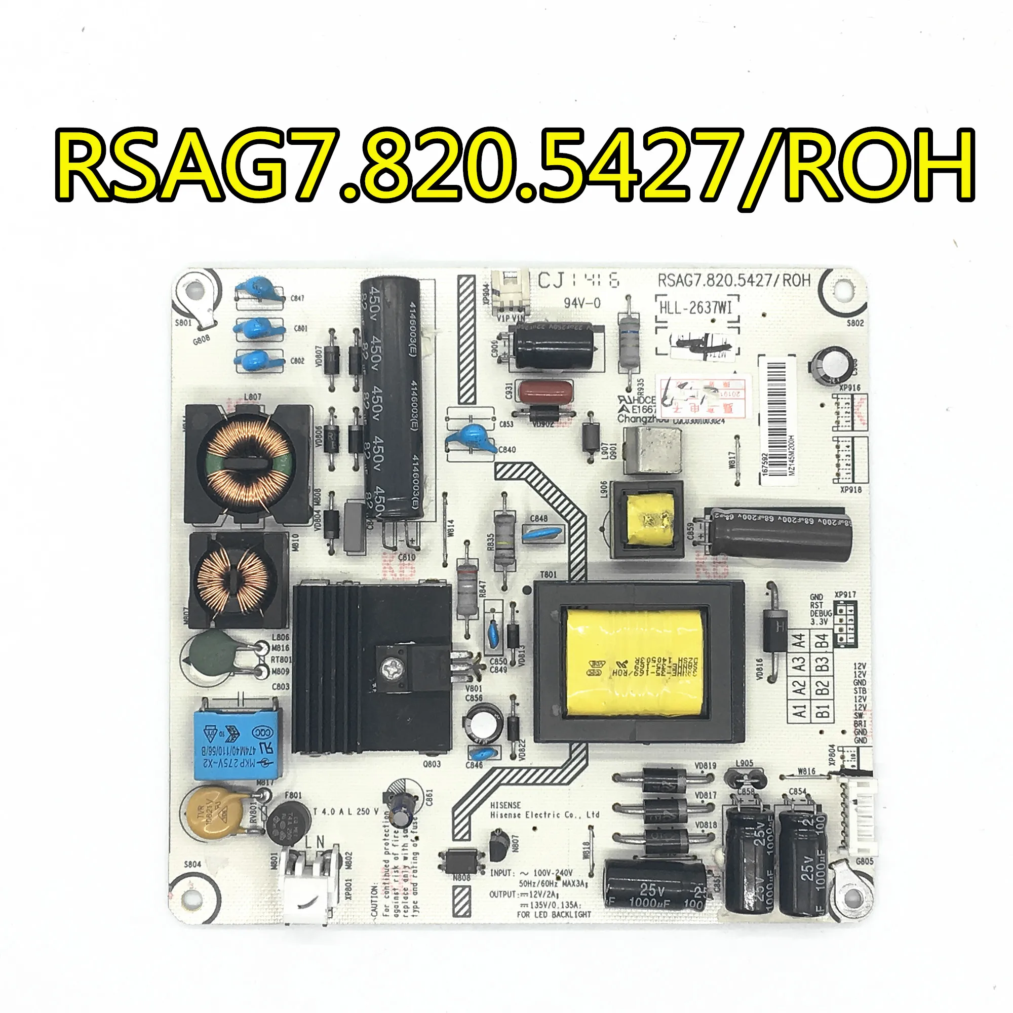 100% протестированная плата питания hisense LED32H310 32K180 RSAG7.820.5427/5023/XXXXL | Электроника