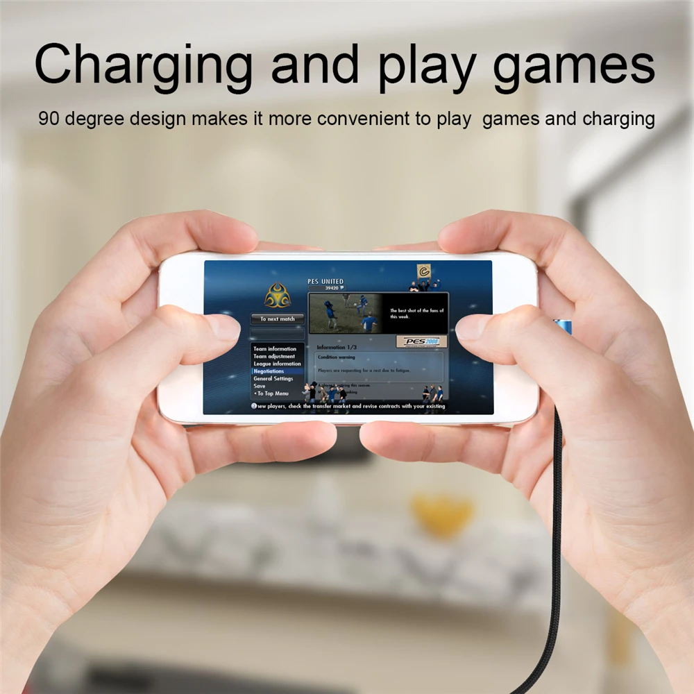 Кабель микро-USB EMK 2 А USB-кабель для быстрой зарядки и синхронизации данных адаптер