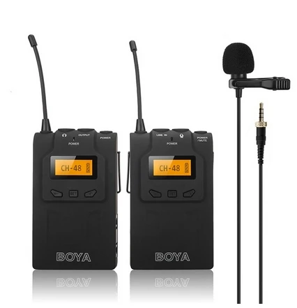 By wm6 UHF Беспроводной микрофон Системы всенаправленный петличный для DV DSLR|lavalier