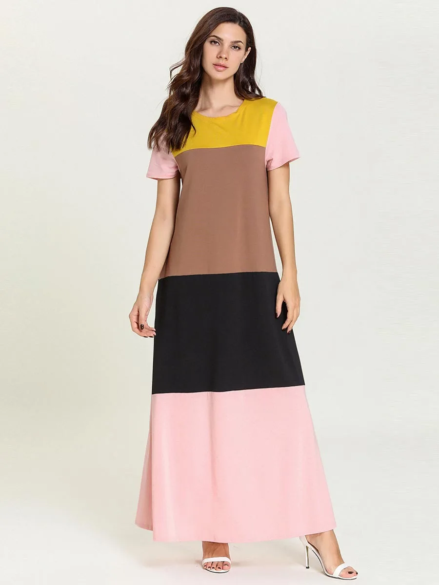 Ночная рубашка длинная ночная хлопковая с коротким рукавом большой размер