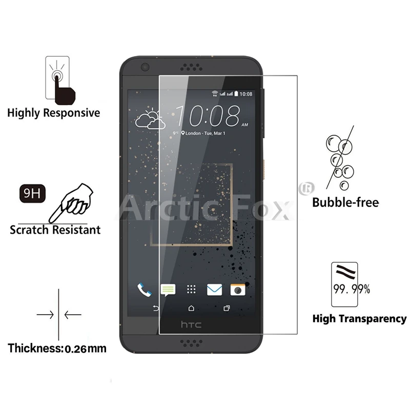 10 шт./лот Премиум закаленное Стекло для htc Desire 630 Экран протектор Закаленное