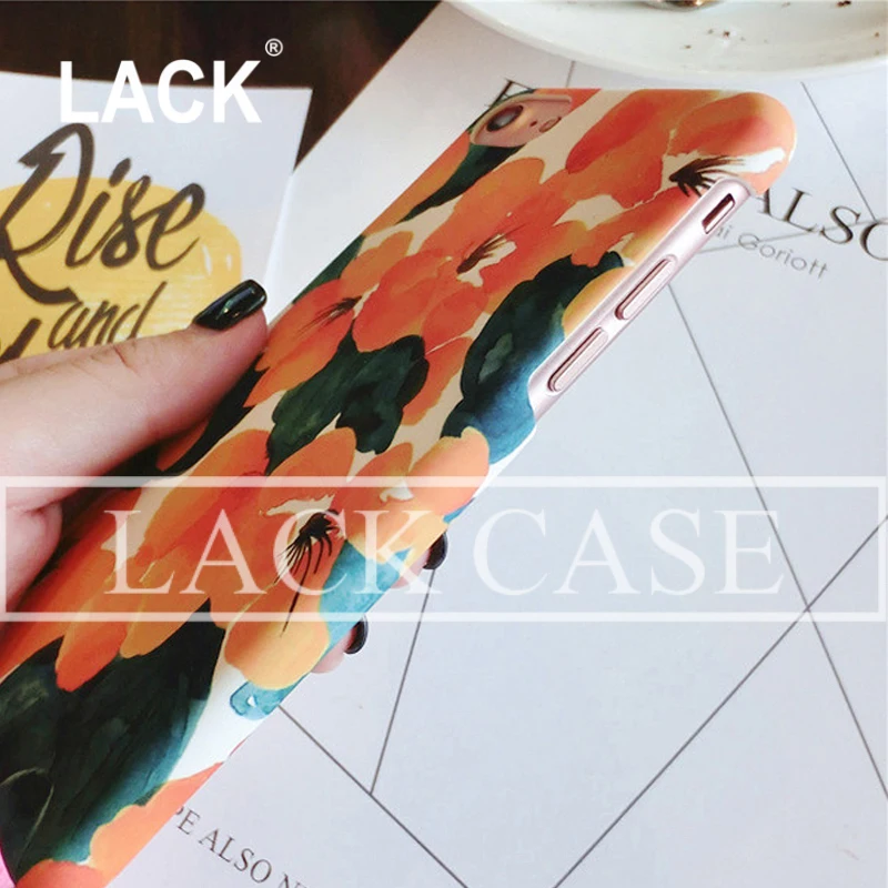 ОТСУТСТВИЕ Красочные Цветы Маслом Задняя Крышка для iPhone 7 Случае iphone Plus Мода как