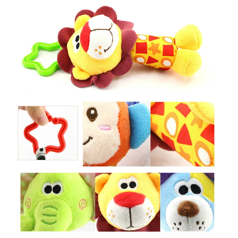 Стиль 6 счастливый обезьяна для новорожденных Мягкая погремушка Игрушечные