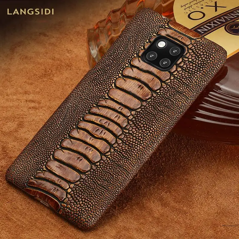 

Luxury Slim Ostrich leg case for Huawei Mate 20 Lite Nova 4 3 Cases For Honor 10 8X 20 pro V20 Fundas Back Cover For p30 p20