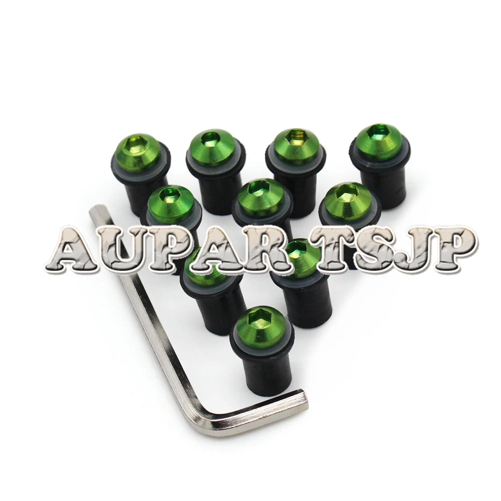 

New Aluminum Windscreen Screws Fit For Kawasaki ZX-6R ZX636 2013 2014 2015 2016 2017 2013 - 2017 Screw Fastener Clips Hardware