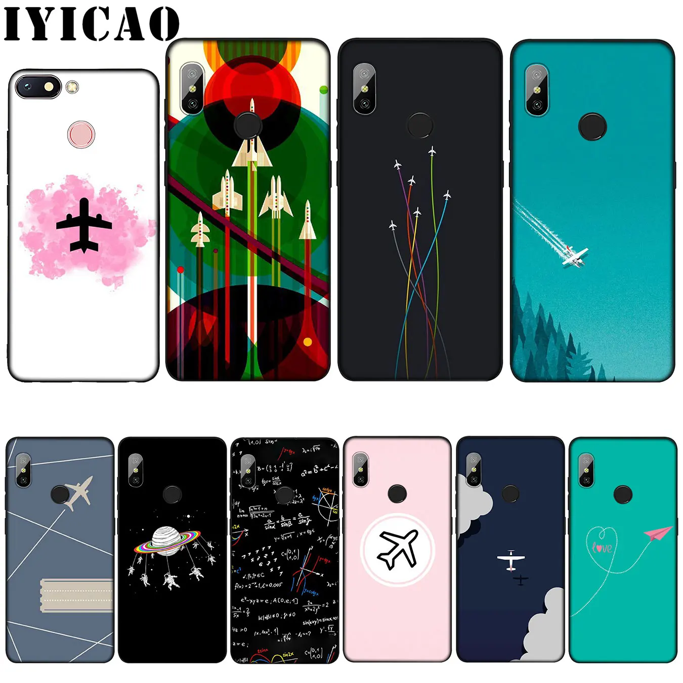 Iyicao рисунком аэроплана мягкий силиконовый чехол для телефона Xiaomi mi 9 8 A2 Lite A1 6