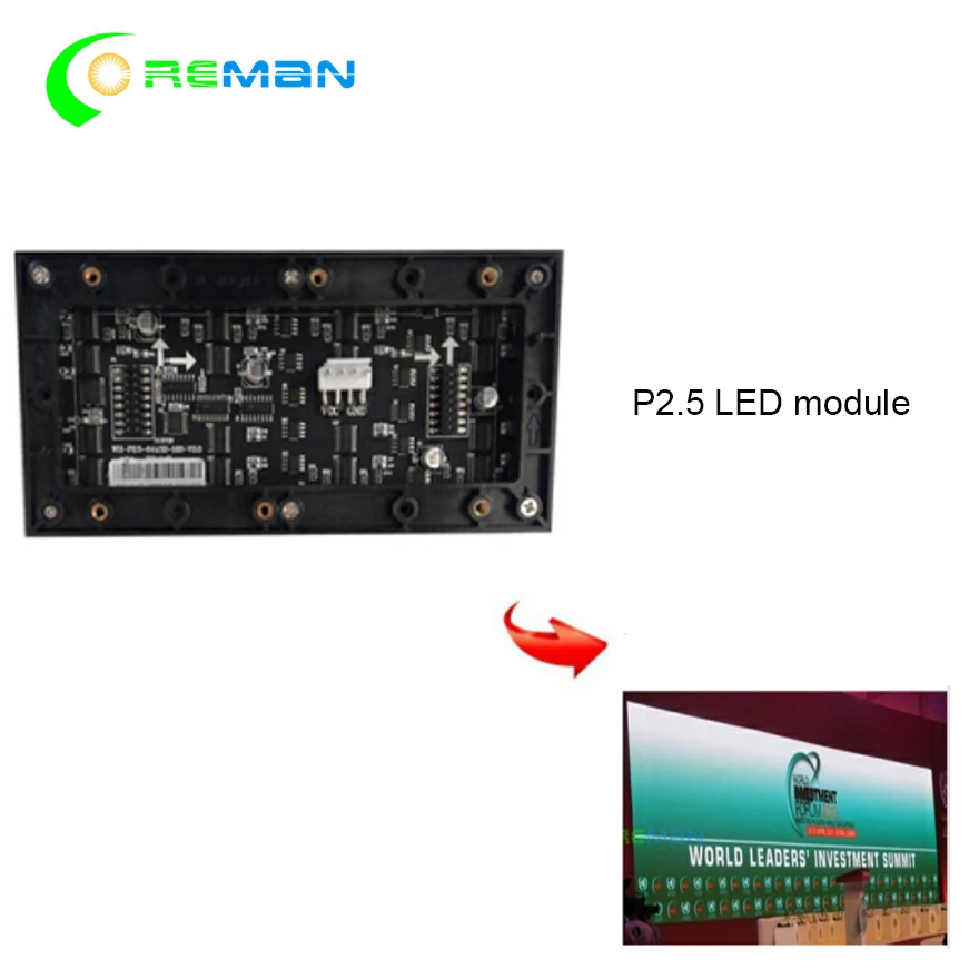 Внутренний светодиодный модуль p2.5 160x80 мм 64x32 пикселей dmx rgb smd ная панель hub75