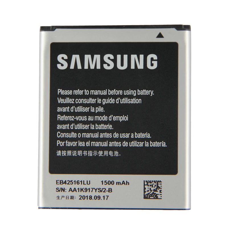 samsung EB425161LU Батарея для samsung GT-S7562L i8190 S7582 S7560 S7566 S7568 S7572 S7580 SM-J105H J1 1500 мА-ч