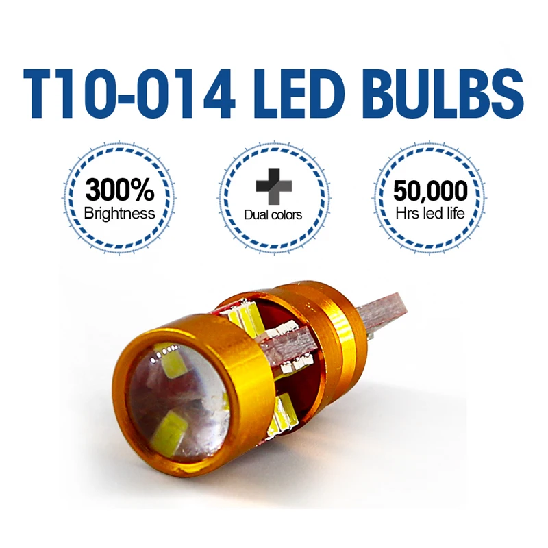 Hlxg 2 шт. автомобильный T10 LED W5W 194 Break Lights DC12V указатель поворота для чтения дверей
