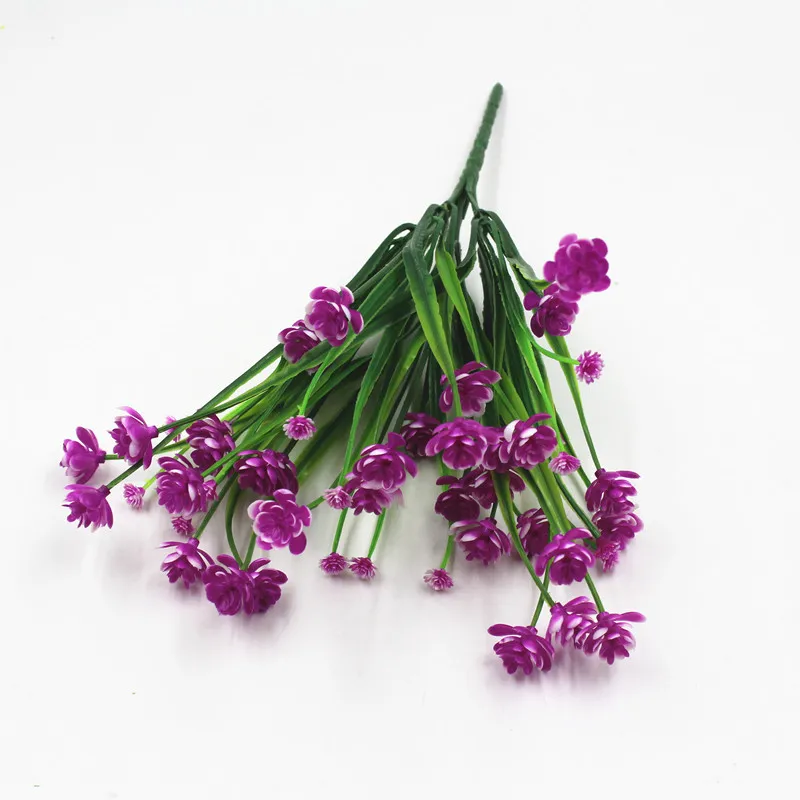 Artificial Plastic Plant Babysbreath Flower Branch Spray for Wedding Garden Decorations | Дом и сад