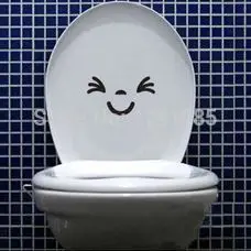 

Free Shipping funny face toilet sign vinyl sticker For Shop Office Home Cafe Hotel Toilets door decor wall stickers fashion