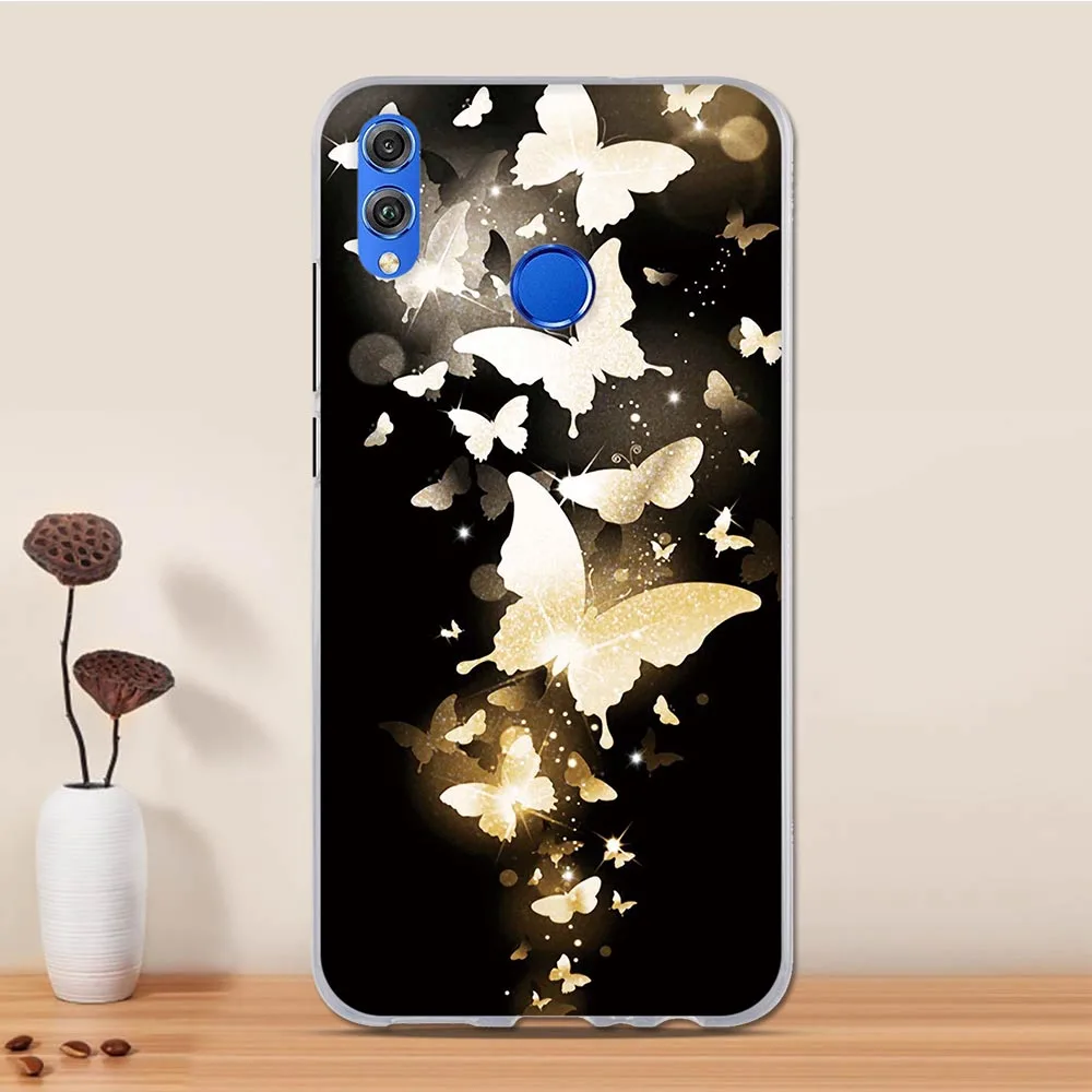 Чехол для телефона Huawei Honor 8X силиконовый чехол мягкий из ТПУ View 10 Lite