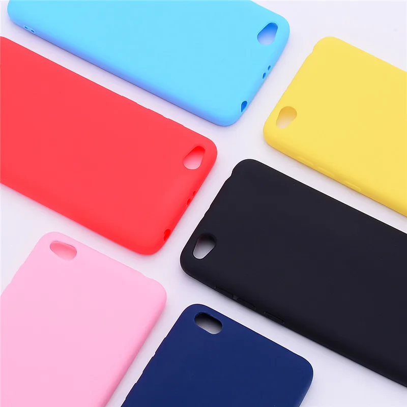 Чехол для Xiaomi Redmi 4A силиконовый мягкий цветной матовый чехол-накладка из ТПУ