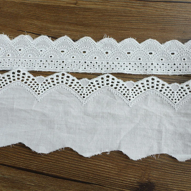 Cotton Lace Ribbon White 5Yards DIY Handmade Wedding Party Craft Gift Packing Patchwork Crocheted | Дом и сад