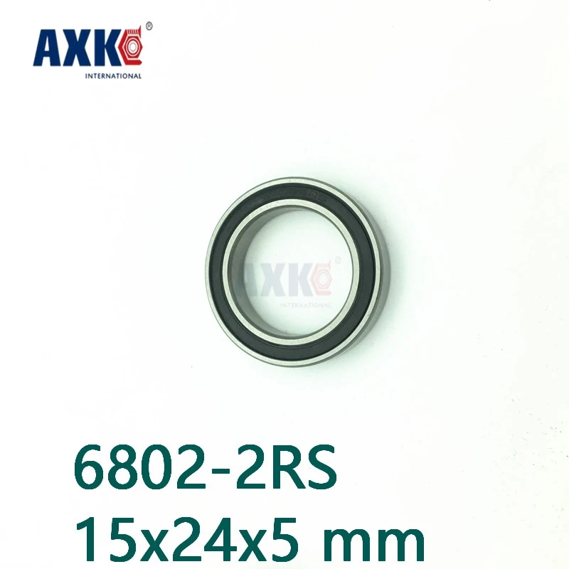 

Axk Бесплатная доставка 6802-2rs подшипник Abec-1 (10 шт.) 15x24x5 мм тонкий раздел 6802rs шарикоподшипники 6802 2rs 61802 Rs