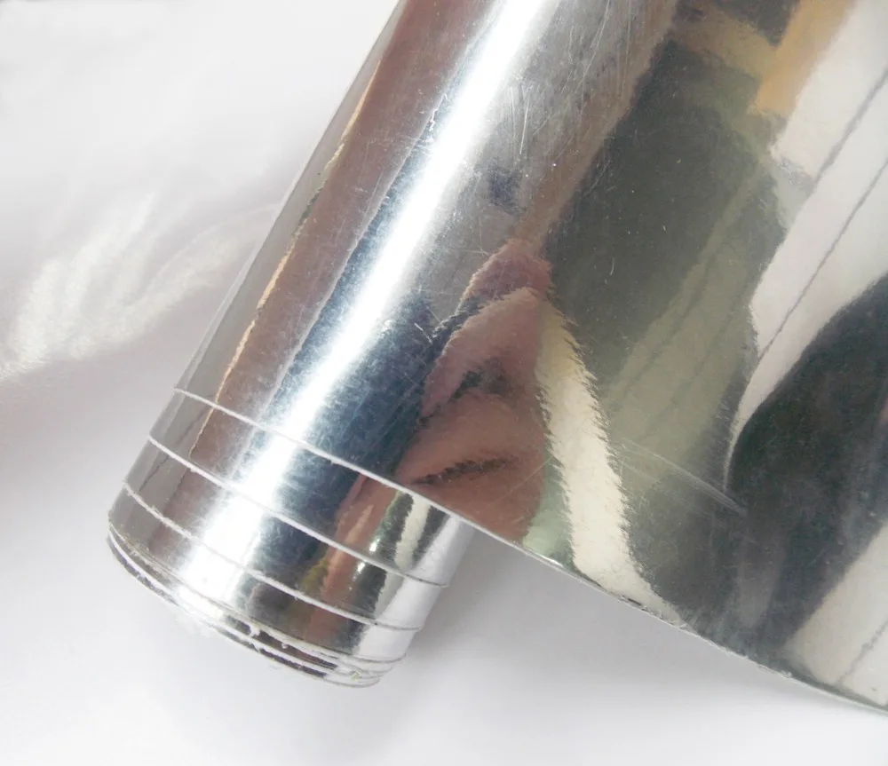 Бесплатная доставка в розницу Высокое качество 30 см x 152 зеркальная хромированная