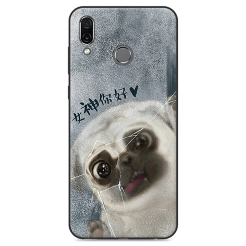 Чехол для Huawei Honor Play Purecolor с милым мультяшным рисунком мягкий чехол HonorPlay COR-AL00