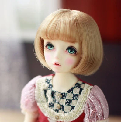 

BJD doll hair wigs High-temperature wire short wigs for 1/3 1/4 1/6 BJD DD SD YOSD doll super soft hair