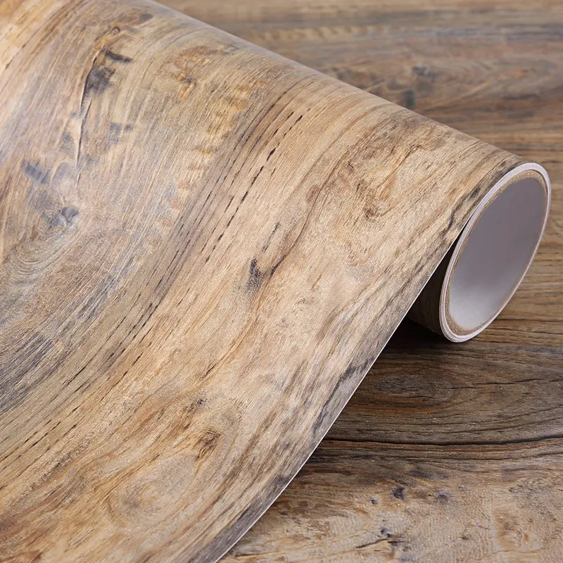 

Wood Grain Self adhesive Wallpaper PVC Waterproof Wall Sticker Furniture Decorative Film Wood Style Home Decor Renovation
