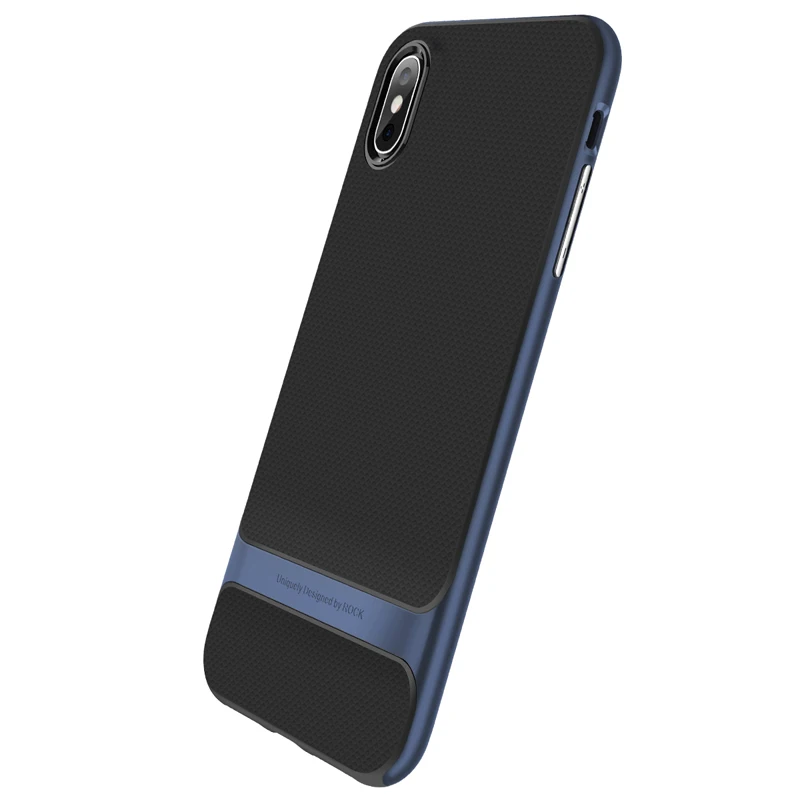 Blue Чехол для iPhone XS XR XS Max чехол ROCK Royce противоударный чехол ультра тонкий панцирь чехол Coque Жесткий PC+ мягкий TPU задний чехол s Fundas - Цвет: Blue