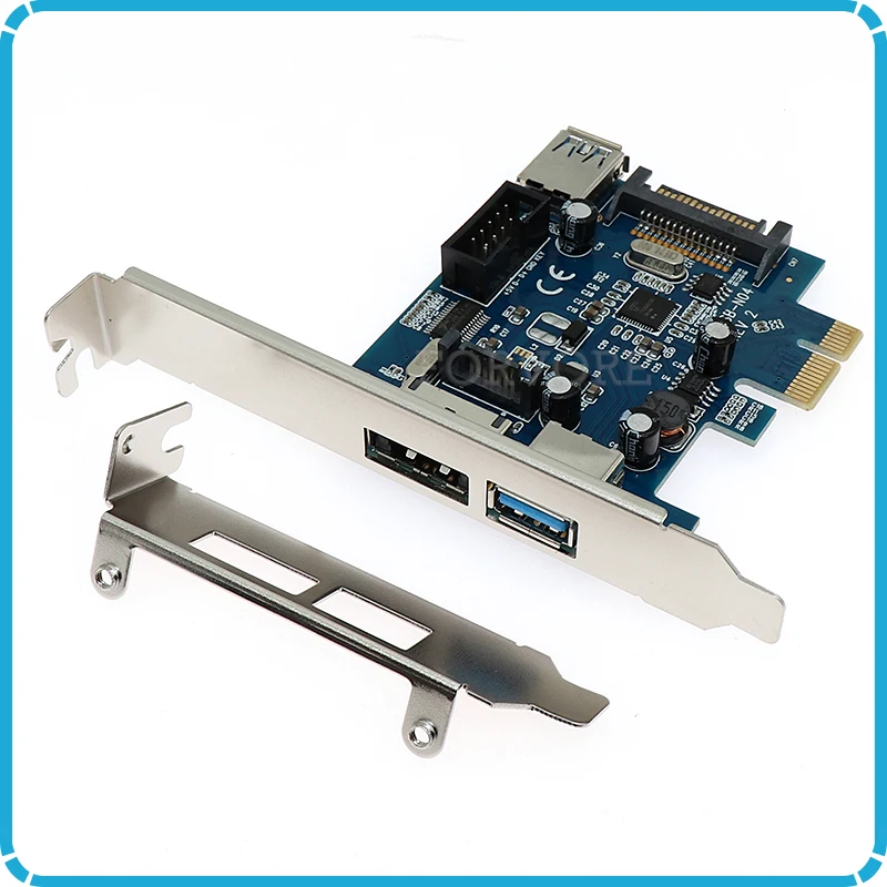 Внешний USB 3 0 порт питания eSATA Внутренний 9pin заголовок PCIe карта с 15pin SATA разъем