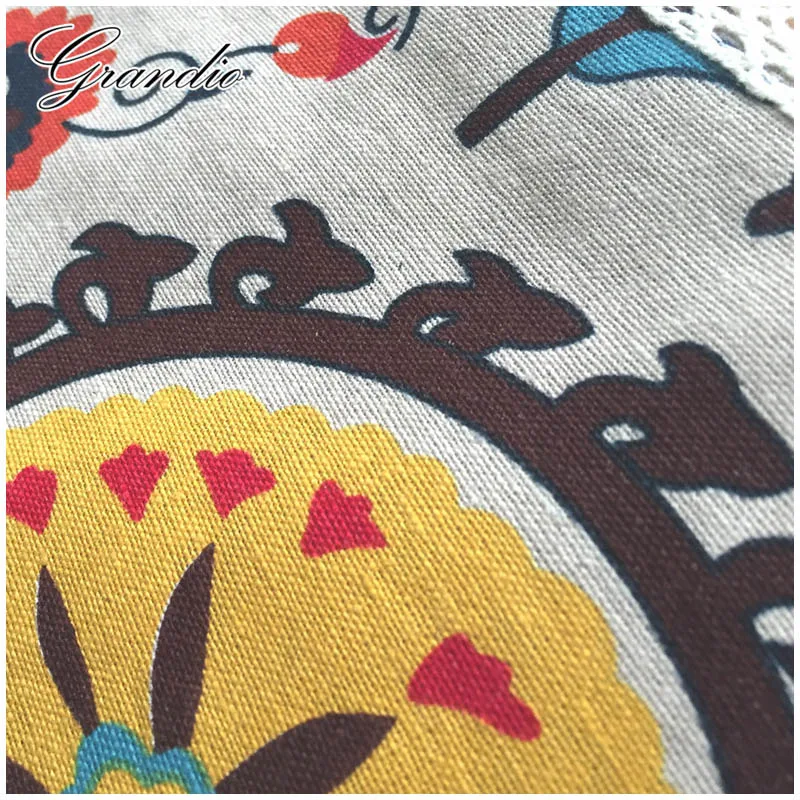 Скатерть из хлопка и льна с кружевной отделкой 8 размеров|linen tablecloth|decorative table