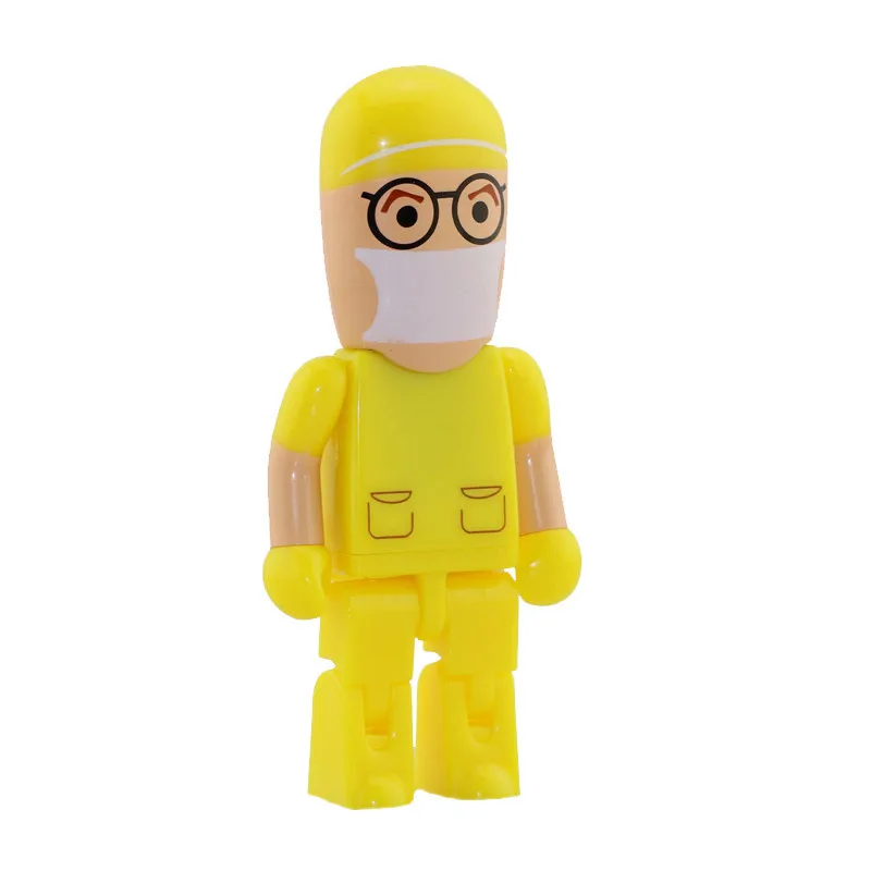 Style 1 Мультяшный флеш-накопитель робот Доктор модель медсестры USB 2,0 флеш-карта памяти 4 ГБ 8 ГБ 16 ГБ 32 ГБ 64 Гб зубной стоматолог USB флеш-накопители Thumbdrive - Цвет: Style 1