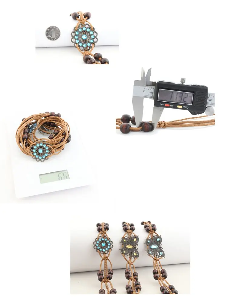 BooLawDee женский тканый пояс с бабочкой и узлом украшенный бисером богемный для