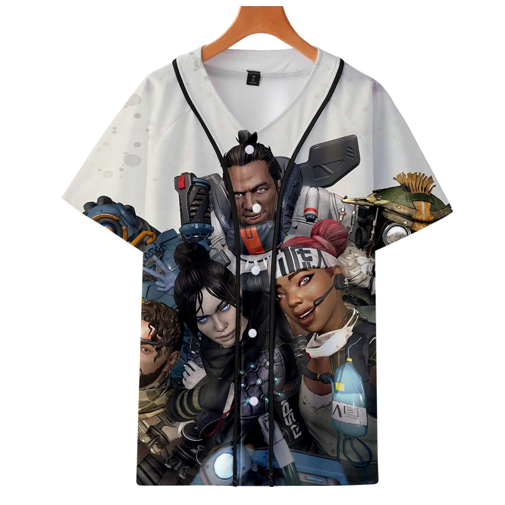 Мужская футболка с 3D принтом Game Apex Legends крутая летняя короткими рукавами 2XS 4XL