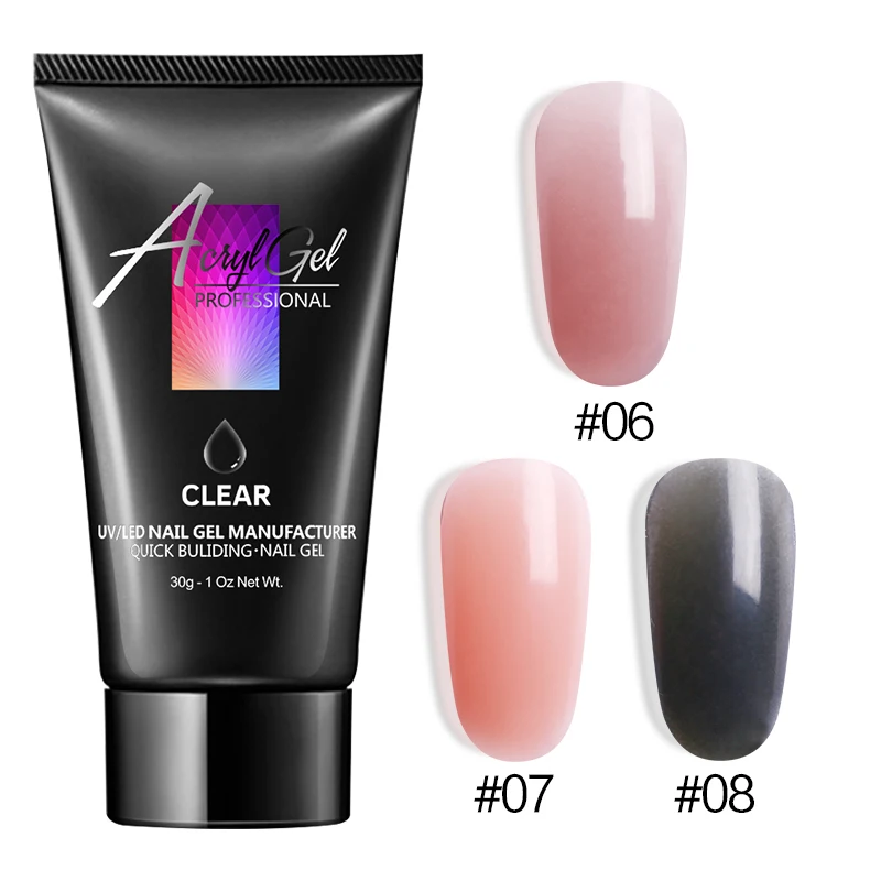 3pcs a set(3) Небесно-Голубой Красота УФ конструирующий гель для Неил арта украшения для кончиков ногтей с украшением в виде кристаллов простираются УФ Гель-лак для ногтей, био-Гели Soak Off увеличение удлинитель для головок с украшением в виде кристаллов УФ Гель-лак для ногтей, гель для наращивания - Цвет: 3pcs a set(3)