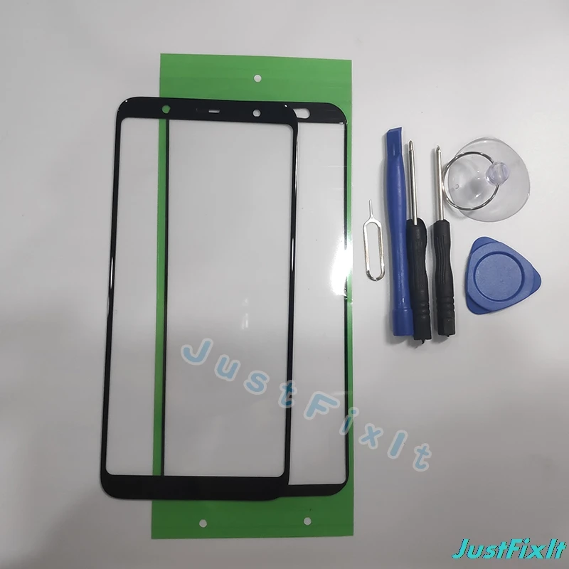 Для Samsung A6 + A8star A9s 2018 A920 сенсорный экран Переднее стекло ЖК внешняя панель Крышка