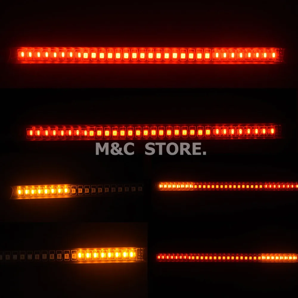 Гибкий светодиодный стоп сигнал для мотоцикла s образная ленсветильник с