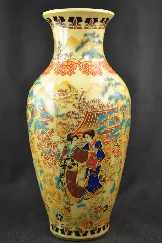 Старый коллекционный декорированный фарфор ручной работы большой дюбель для