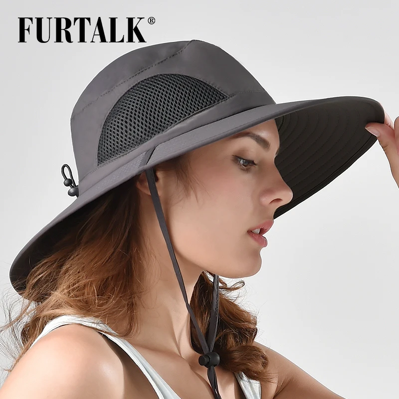 FURTALK Safari шляпы от солнца для мужчин и женщин Boonie с широкими полями ведро