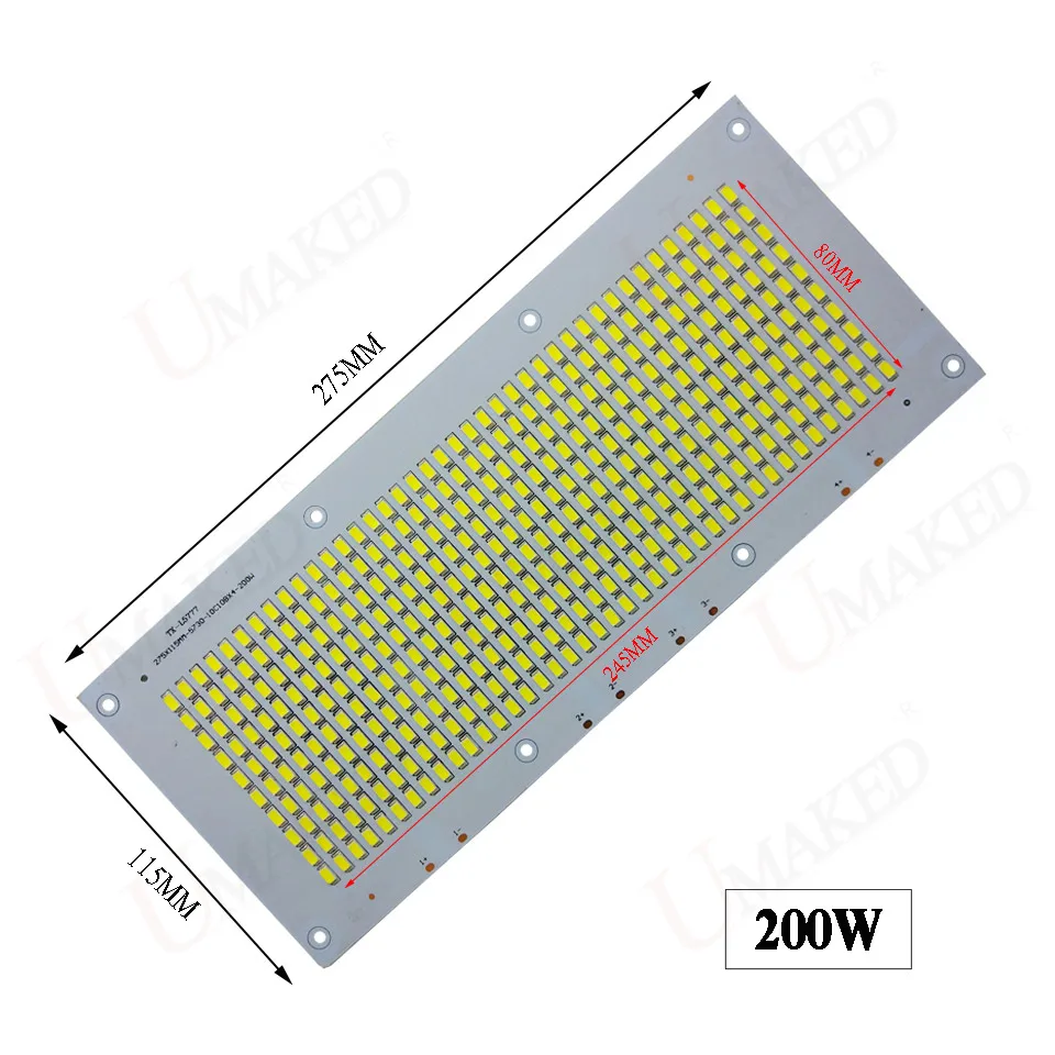 2 набора СВЕТОДИОДНЫХ pcb + Драйвер AC 220V прожектор пластина 200W 22000lm SMD5730 источник