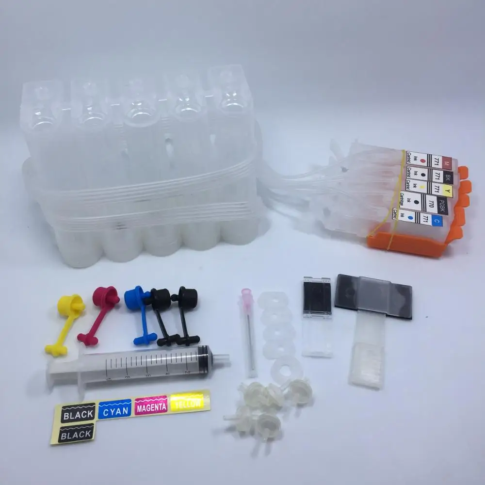 

YOTAT 5color CISS PGI770 ink cartridge PGI-770 CLI-771 for Canon PIXMA MG7770 MG6870 MG5770 TS5070 TS6070 TS8070
