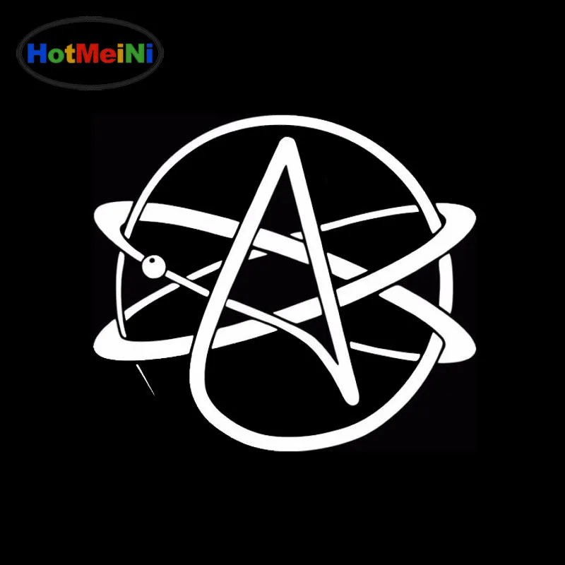Автомобильная Наклейка на окно HotMeiNi 13*13 см символ атеиста атеизма наклейка для