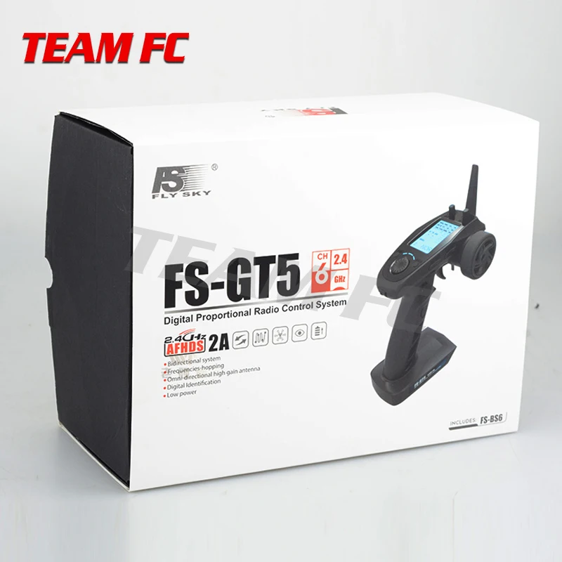 2019 FlySky FS-GT5 2 4G 6-канальный пульт дистанционного управления передатчиком с