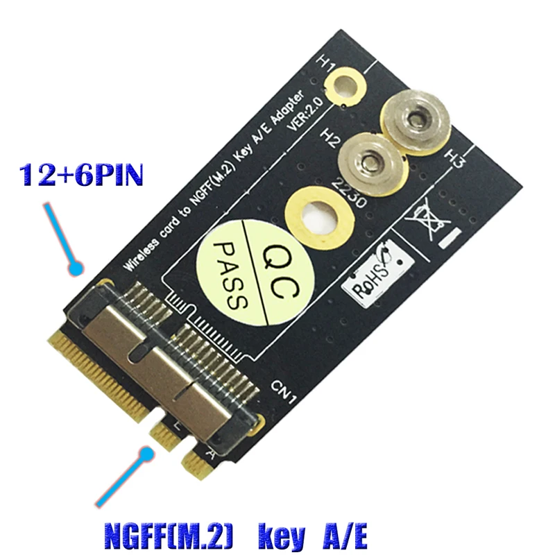WiFi адаптер BCM94360CS2 BCM943224PCIEBT2 12+ 6Pin беспроводная карта для NGFF ключ A/E M2 WiFi карты Wi Fi адаптер сетевая карта для Mac