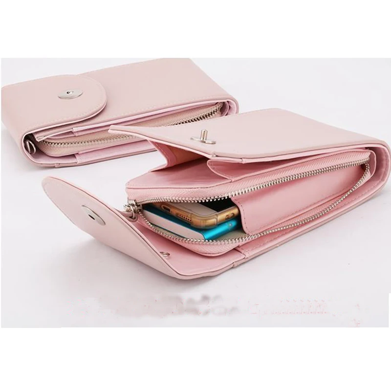 

HIGHREAL Card Holder Strap Phone Pouch Bag Mobile Phone Bag Pocket Bag Women Mini Shoulder Bag Drop Shiping