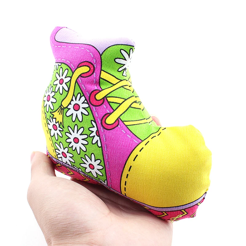 America Brand Safe and nontoxic Pet toys shoe squeeze toy sound dog strong canvas bite resistant Toys For Dogs 14cm*6cm*11cm | Дом и сад