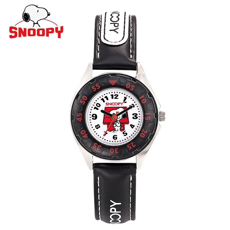 Snoopy детские часы повседневные модные милые крутые кварцевые наручные часы для мальчиков водонепроницаемые