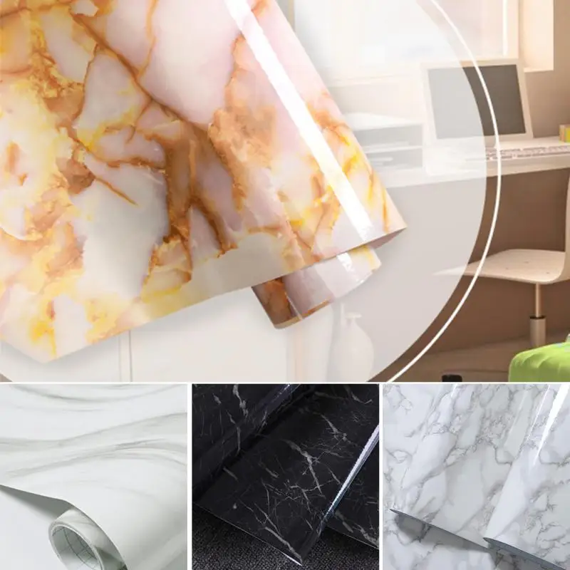 DIY гранит мраморный эффект обои самоклеящийся рулонный водонепроницаемый обои