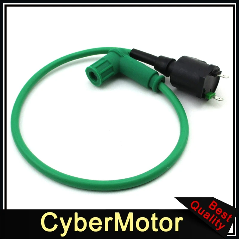 Зеленая высокопроизводительная Катушка зажигания для гонок + 5 Pin AC CDI 50cc 70cc 90cc 110cc
