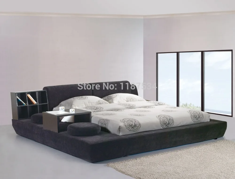 

modern bedroom furniture luxury bedroom furniture bed frame king size bed fabric double soft bed E603