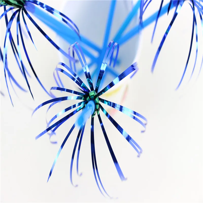 10 packs of tin foil pendant blue straws party decoration cocktail drink straw | Дом и сад