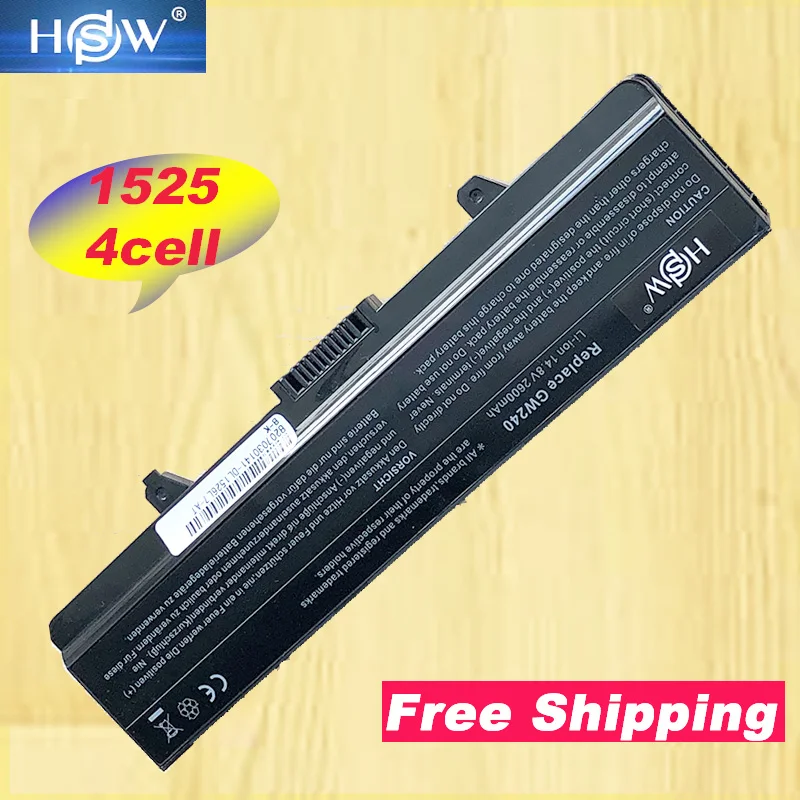 

HSW Laptop Battery FOR Dell GW240 297 M911G RN873 RU586 XR693 For Dell Inspiron 1525 1526 1545 Notebook Battery X284g