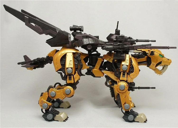 БТ Модели Строительные наборы: ZOIDS EZ-016 Saber Tiger Gold 1: 72 Масштаб полное действие пластиковый комплект сборка модели на день рождения рождественские подарки